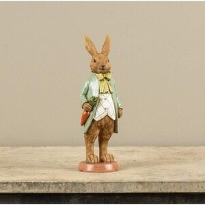 Ragon House Vintage Style Spring Easter 9.5" Bunny w/ Carrot Figurine NEW
